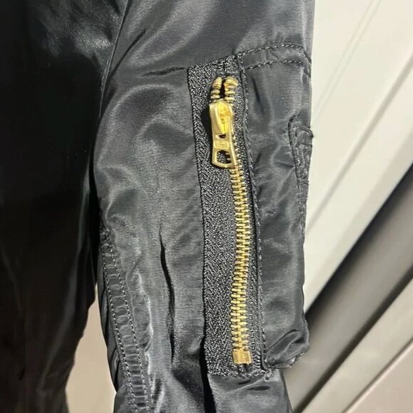 Alpha Industries Jacket With Hood Black S - Picture 6 of 11